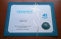 Studio Two Takes Home Creativity International Award